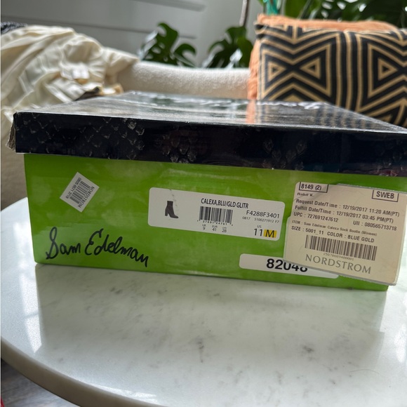 Sam Edelman blue sparkle boots size - Picture 4 of 5